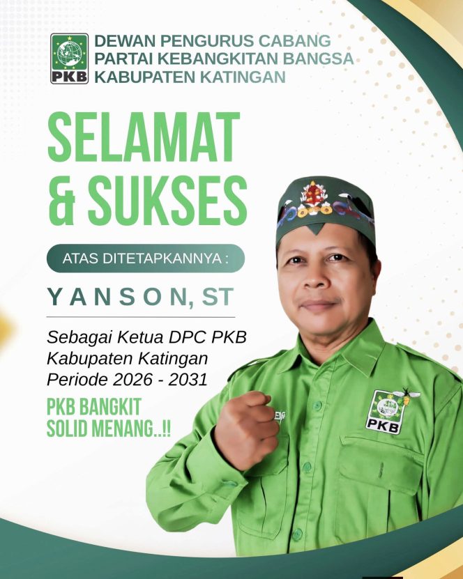 
					FOTO : Ketua DPC PKB Kabupaten Katingan, Yanson, ST.
