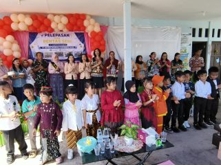 FOTO : Suasana kegiatan Pelepasan dan Pentas Seni Tahun Pelajaran 2025/2026 di TK Negeri Pembina 2 Katingan Hilir.