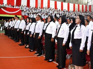 Pelantikan PPPK PAruh Waktu Beberapa Waktu Lalu.