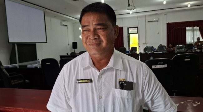 FOTO : Anggota Banggar DPRD Kabupaten Gunung Mas Yulius Agau