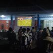 NOBAR : Suasana nobar semifinal piala dunia yang mempertemukan Inggris melawan Argentina, Kamis (16/7/2026) dini hari.