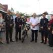 HADIRI : Anggota DPRD Kabupaten Gumas Iceu Purnamasari (ujung kiri) saat menghadiri launching SKCK keliling Gula Madu di mapolres setempat, Rabu, 1 Juli 2026.
