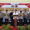 DOA LINTAS AGAMA : Suasana pelaksanaan doa lintas agama, di Aula Patriatama Polres Gumas, Kamis, 2 Juli 2026.