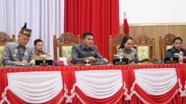 PARIPURNA : Suasana rapat paripurna ke-5 masa persidangan III tahun sidang 2026, dengan agenda penandatanganan nota kesepakatan bersama KUA-PPAS APBD tahun 2027 dan KUPA-PPAS Perubahan APBD tahun 2026, Selasa, 11 Agustus 2026.