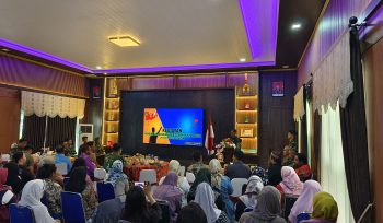 FOTO : Suasana kegiatan Binkom Cegah Konflik Sosial yang melibatkan berbagai unsur di Kabupaten Katingan, di Aula Kodim 1019 Katingan.