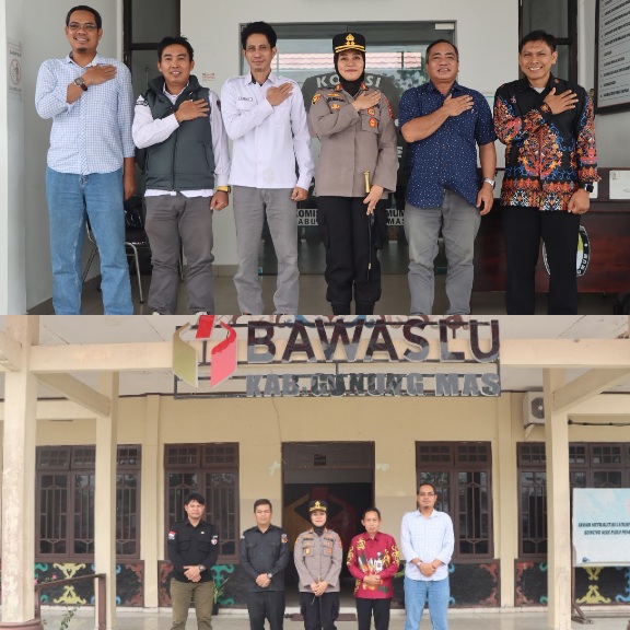 Kapolres Gunung Mas Jalin Silaturahmi dengan KPU, Bawaslu dan Tokoh Agama
