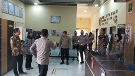 KUNJUNGI : Ombudsman Perwakilan Provinsi Kalteng melakukan kunjungan pelayanan publik di Polres Gumas, Selasa, 8 September 2026.