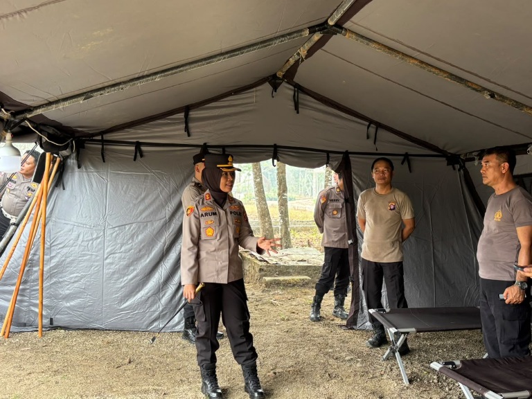 Kapolres Gunung Mas Cek Pos Pantau Karhutla, Perkuat Kesiapsiagaan di Wilayah Rawan Karhutla
