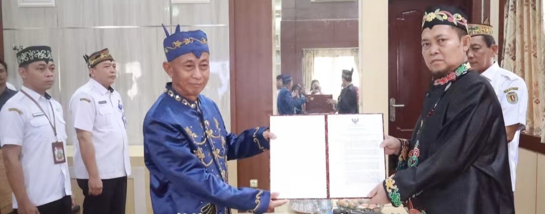 Suhardi Dipercaya Pimpin Kelembagaan Adat Katingan Hulu