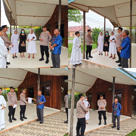 Melalui Minggu Kasih, Polres Gunung Mas Buka Ruang Dialog Bersama Pengurus Gereja