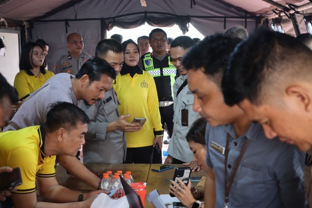 Ratusan Personel Polres Gunung Mas Ikuti Pelayanan Aktivasi IKD