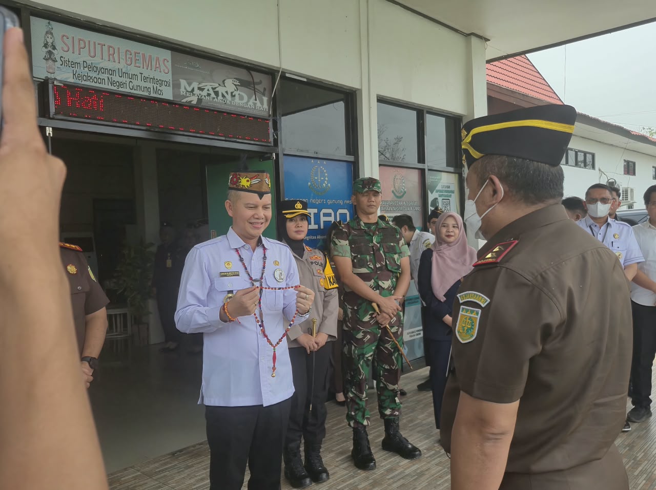Kapolres Gunung Mas Hadiri Kunjungan Kerja Kajati Kalimantan Tengah, Perkuat Sinergi Penegakan Hukum